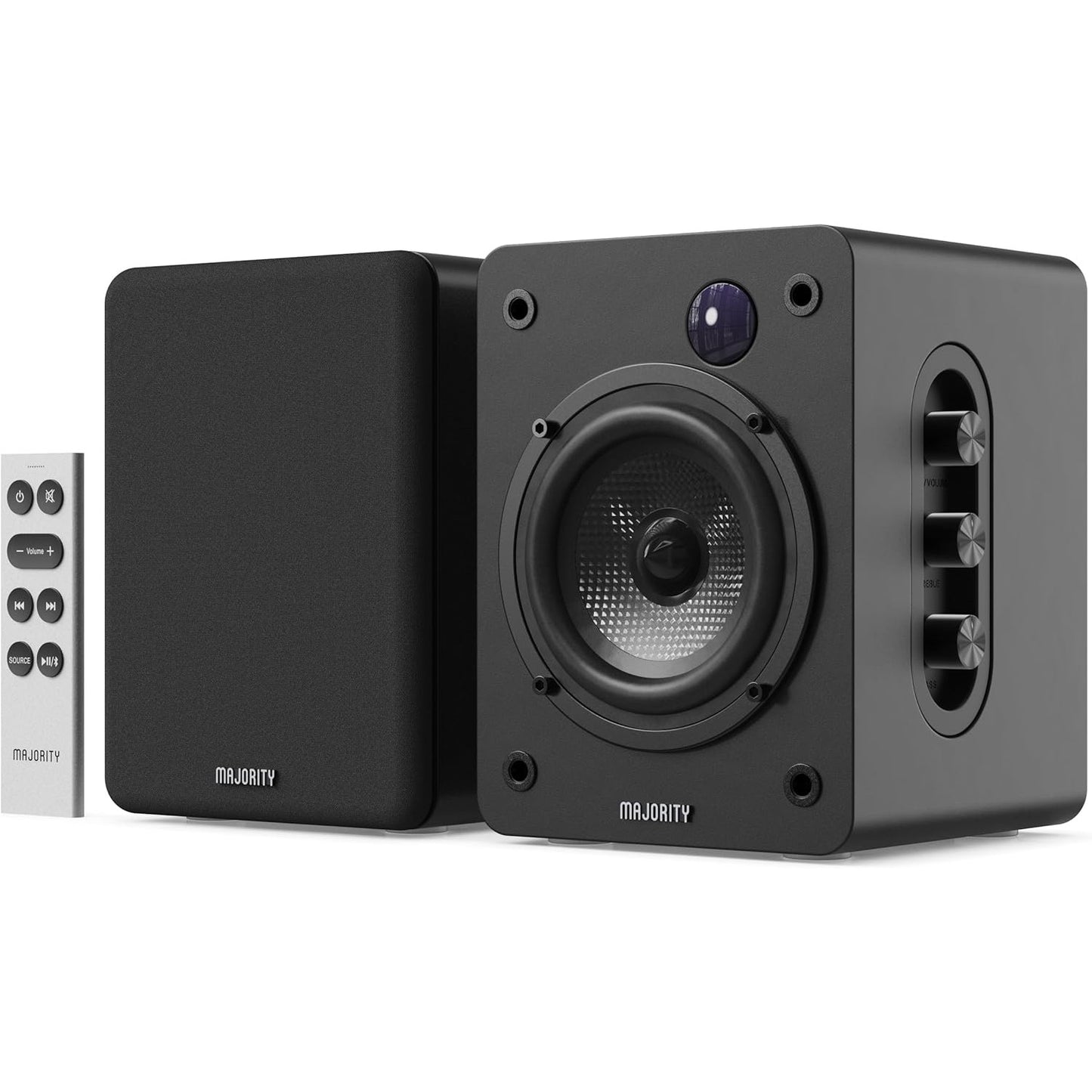 Majority D50X Bluetooth Bookshelf Speakers Black
