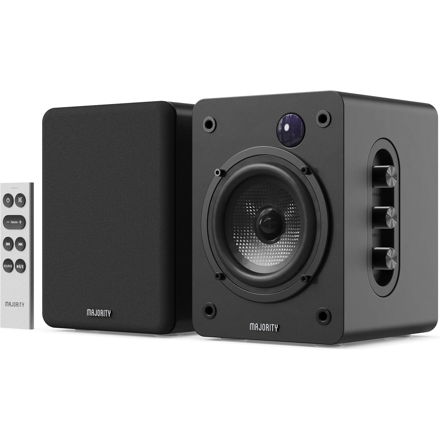 Majority D50X Bluetooth Bookshelf Speakers Black