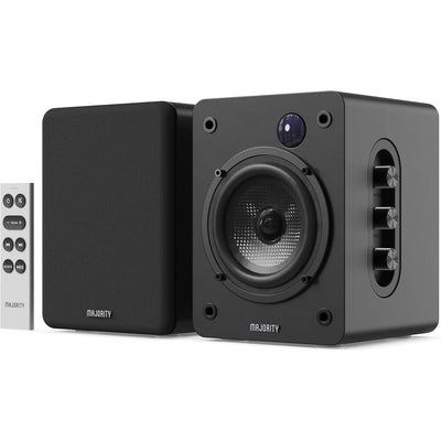 Majority D50X Bluetooth Bookshelf Speakers Black