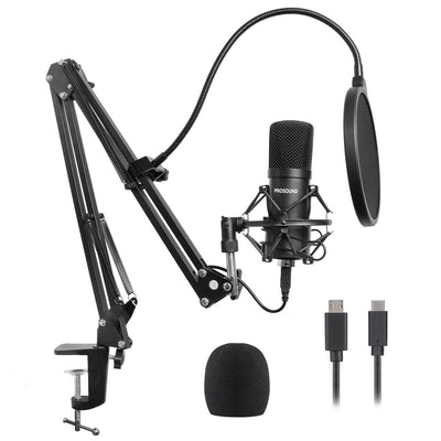 ProSound USB Condenser Cardioid Microphone with Boom Arm Kit