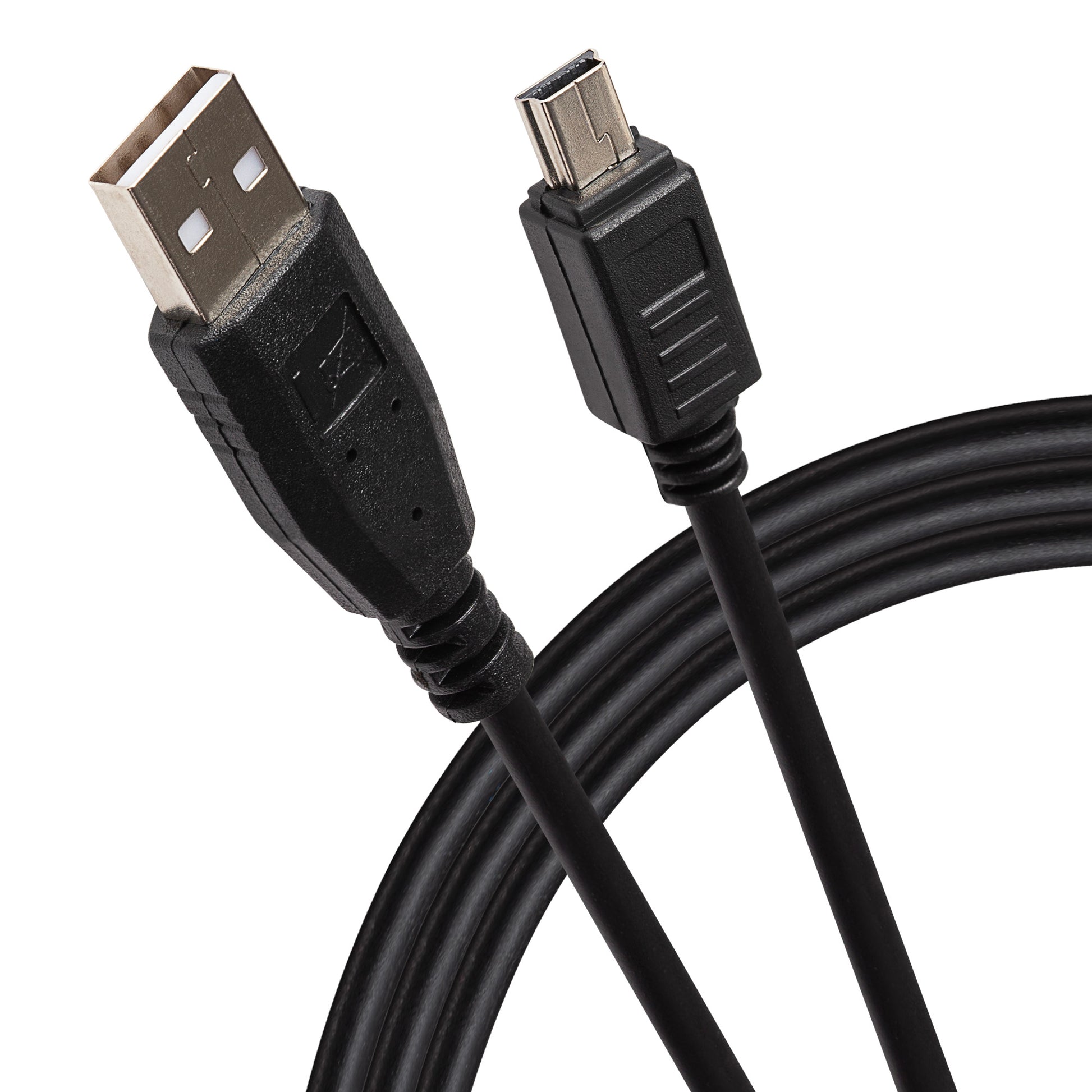 Maplin USB-A to Mini USB-B Cable - Black, 2m 2m