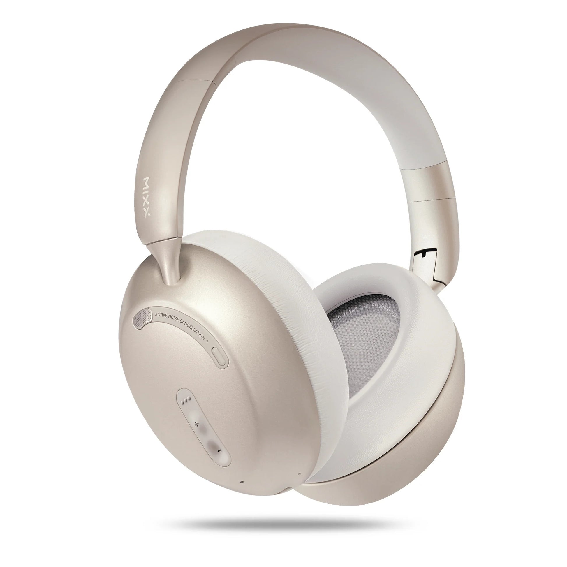 Mixx StreamQ D3 ANC Over Ear Wireless Headphones Beige