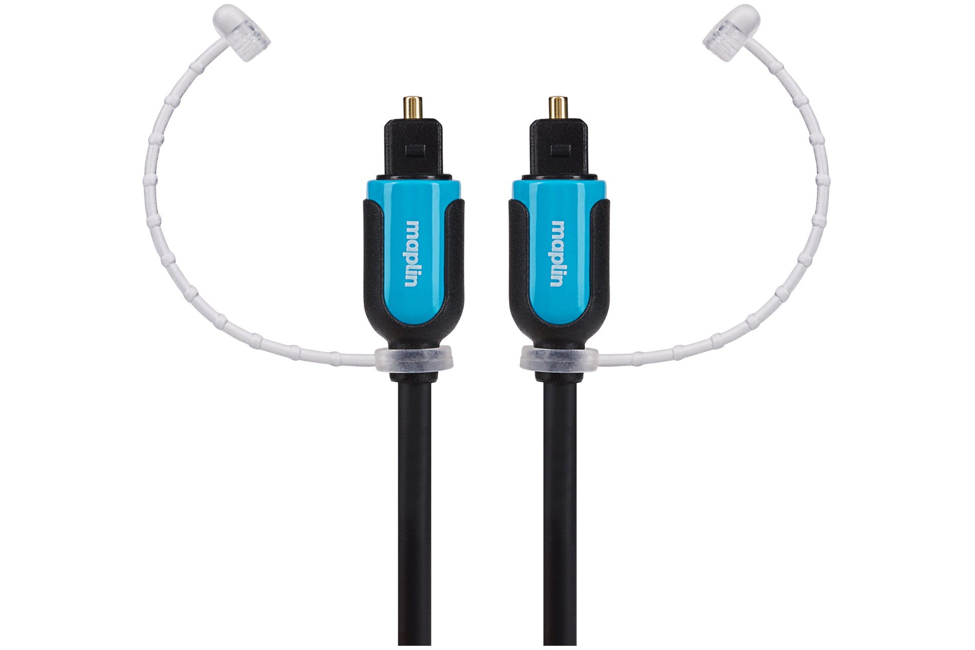 Maplin Optical Audio TOSlink Male to TOSlink Male Cable - Black, 10m - maplin.co.uk