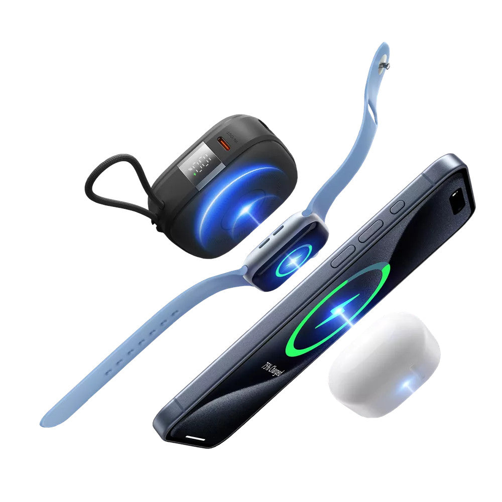 Veger MagCore 10,000mAh PD Wireless Charging Powerbank for Apple iPhone, Watch & AirPods - Black