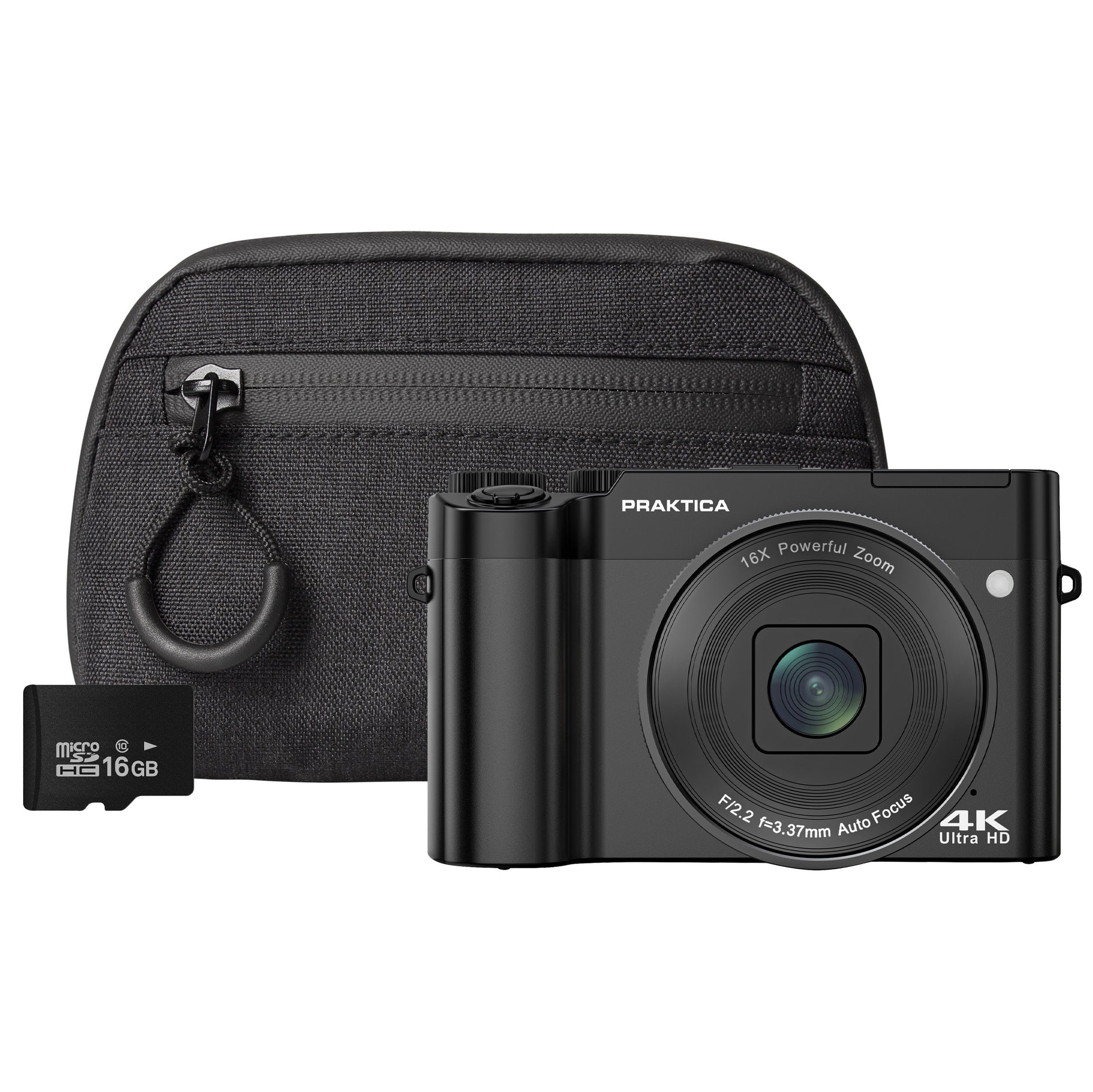 Praktica DZ16 Mirrorless Camera Camera + 16GB MicroSD Card + Compact Case