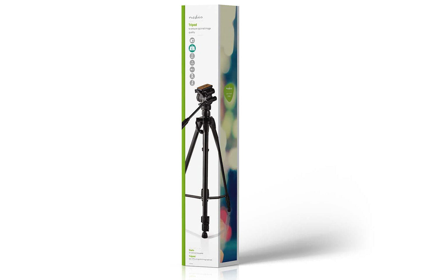 Nedis 3 Section 1.65m Tripod with 3-way Friction Pan & Tilt Head - maplin.co.uk