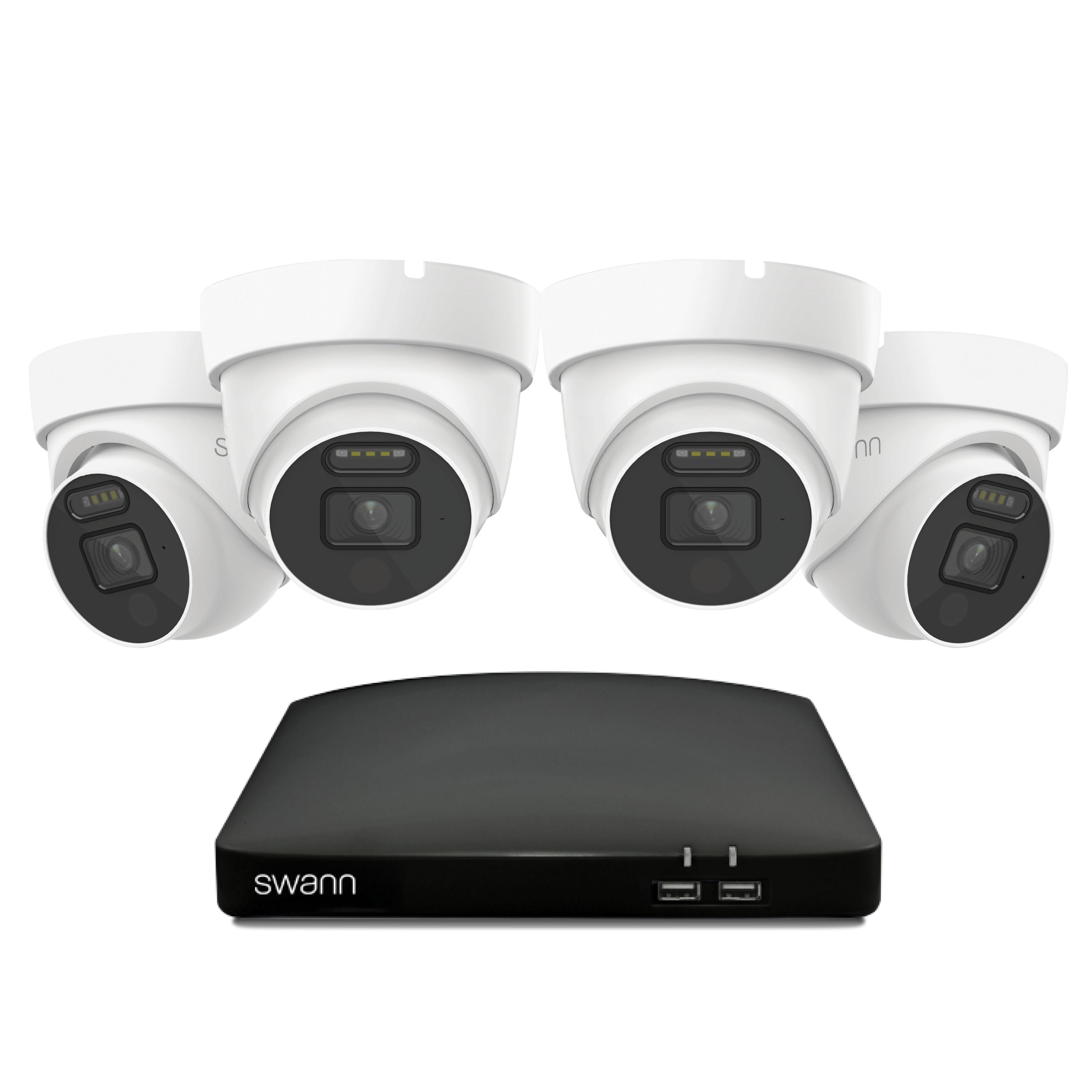 Swann 4K 1TB 8-Channel Wired DVR CCTV Kit with 4 Dome Cameras