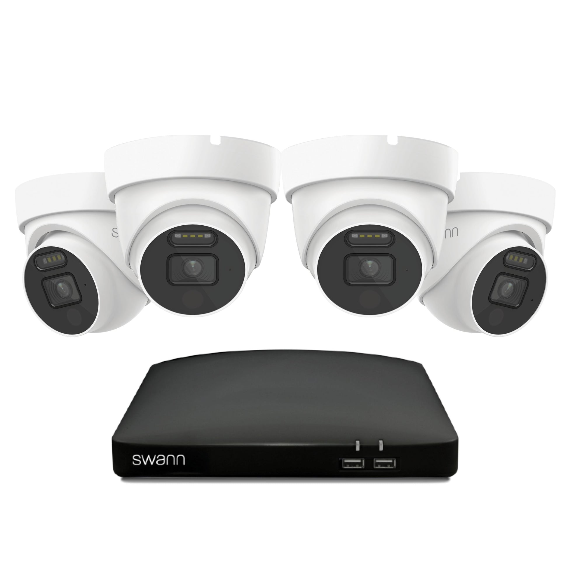 Swann 4K 1TB 8-Channel Wired DVR CCTV Kit with 4 Dome Cameras