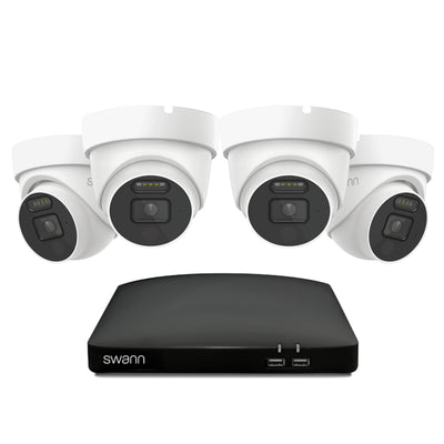 Swann 4K 1TB 8-Channel Wired DVR CCTV Kit with 4 Dome Cameras