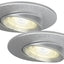 4lite WiZ Connected Fire-Rated IP20 GU10 Smart Adjustable LED Downlight - Satin Chrome Pack of 2