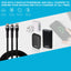Maplin USB-C to 2-in-1 Multi-Charging USB-C 65W & Lightning Braided Cable - Black, 1.2m