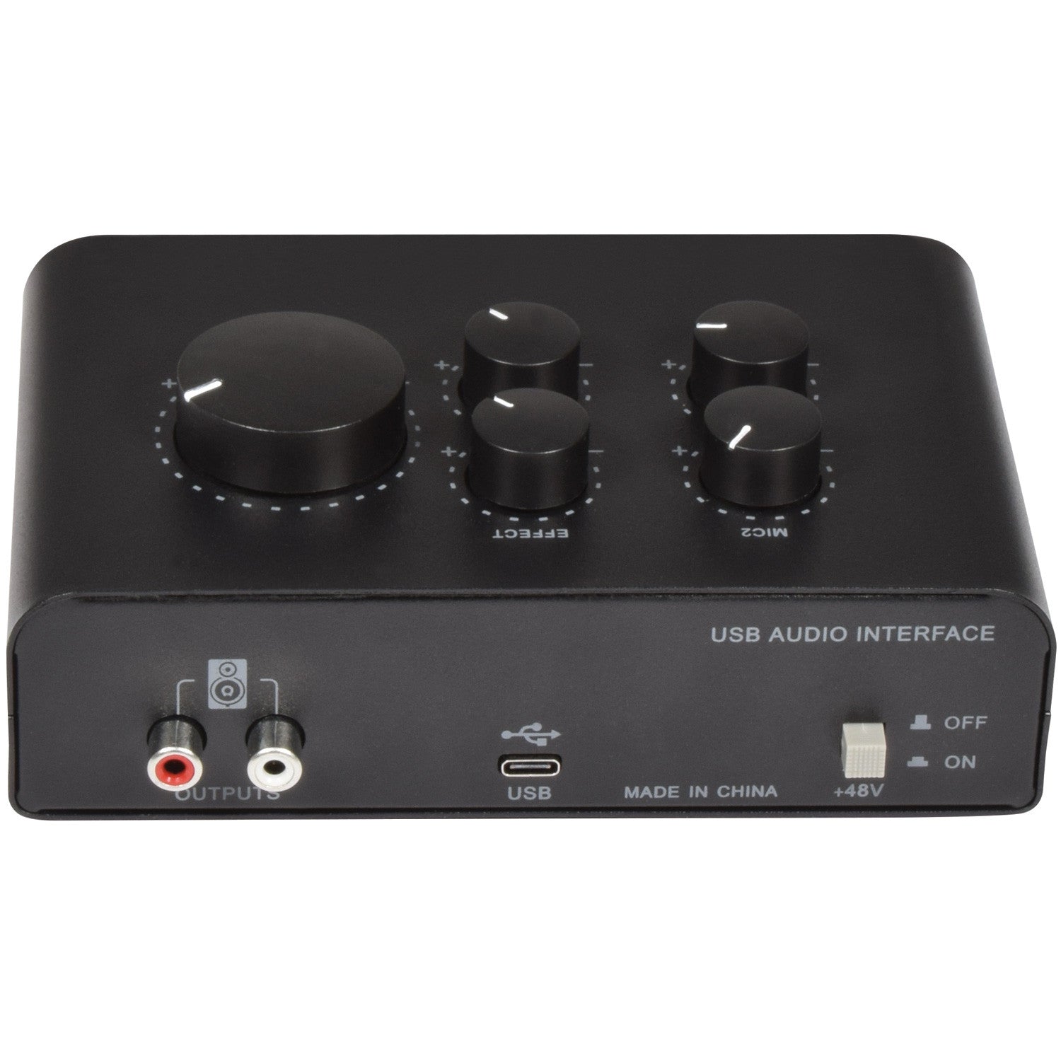 Citronic USB Audio Interface for 2 Microphones & 1 Instrument