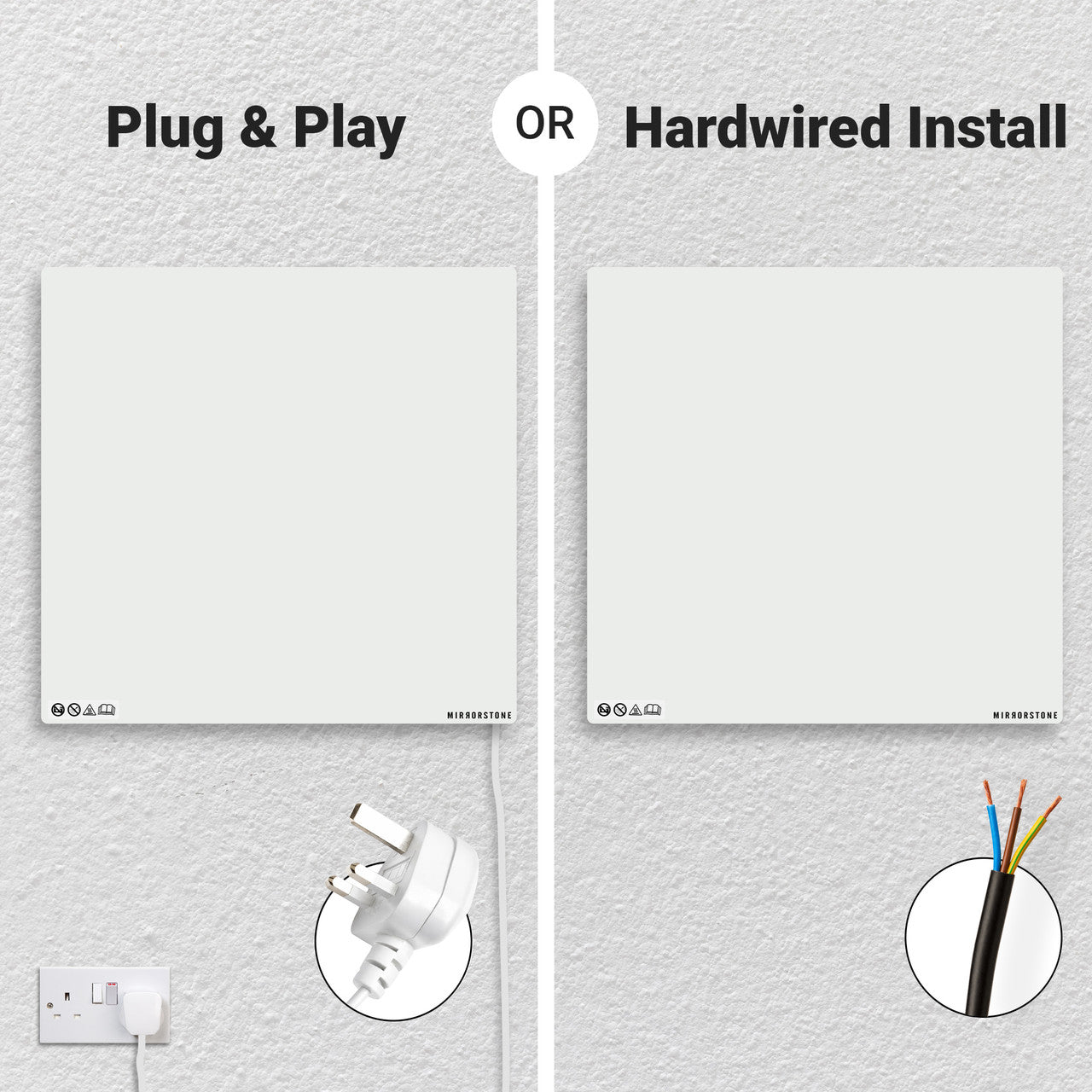 Mirrorstone 550W Prime Infrared Heating Panel