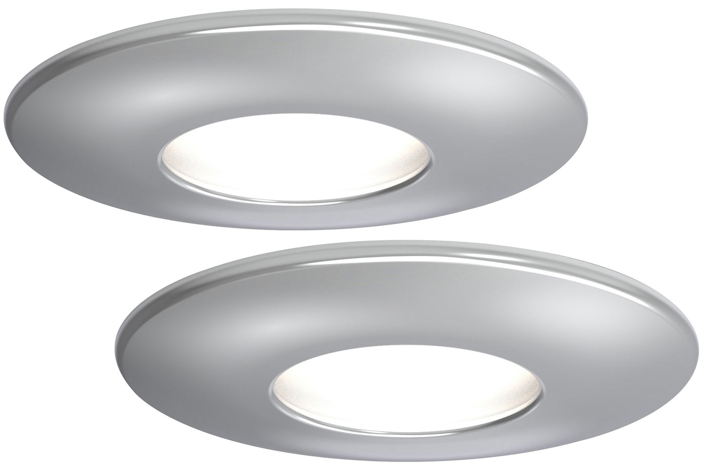 4lite WiZ Connected Fire-Rated IP20 GU10 Smart LED Downlight - Chrome - maplin.co.uk