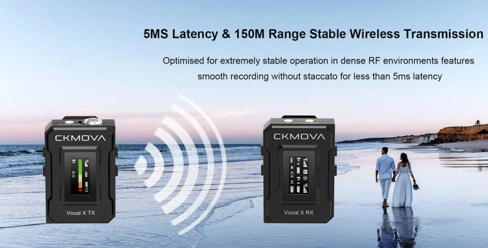 Maplin CKMOVA VOCAL X V1 Ultra Compact 2.4GHZ Dual Channel Wireless Microphone System with 1x Transmitter & 1x Receiver - maplin.co.uk