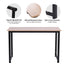 ProperAV Extra MDF Computer Desk with Metal Frame