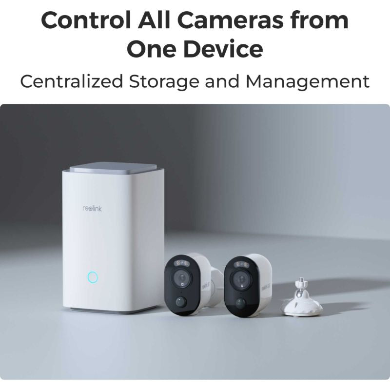 Reolink Argus 3 Ultra 4K Wireless 2-Camera Kit with Hub, Solar Panel & 128GB SD
