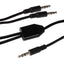 Maplin 3.5mm Aux Stereo 3 Pole Jack to Twin 3.5mm 3 Pole Jack Cable - Black, 2m - maplin.co.uk