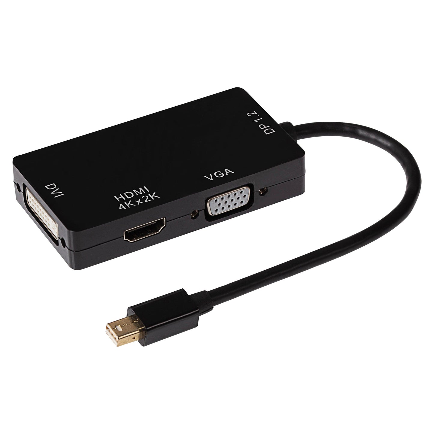 Nikkai Mini Displayport Multiport Hub to 4K HDMI / VGA DVI-I 24+5 Pin ...