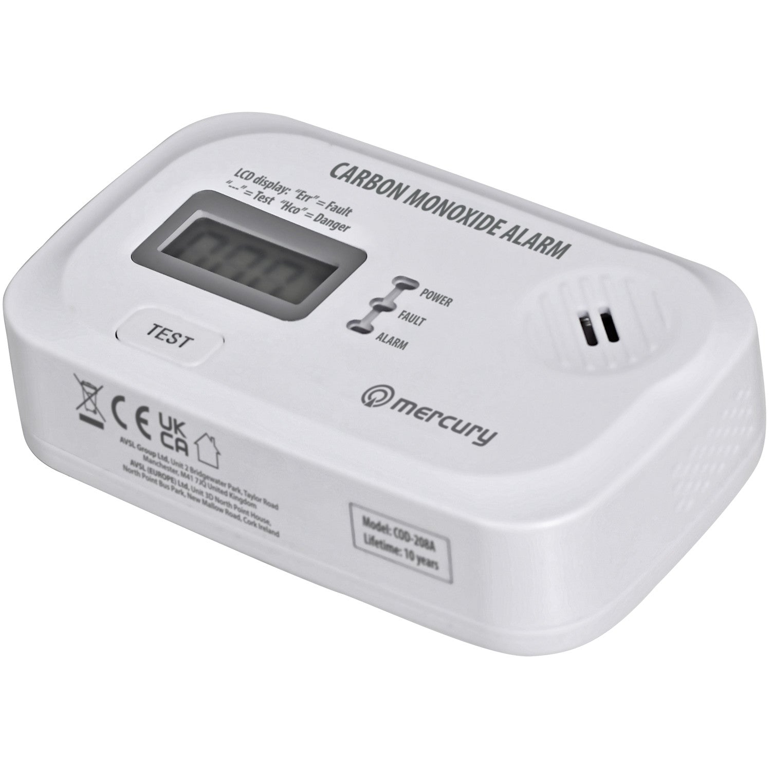 Mercury Carbon Monoxide Alarm