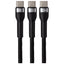 Maplin PRO USB-C to Dual USB-C 65W Braided Cable - Black - maplin.co.uk