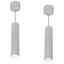 4lite High Output Dimmable 3K LED Ceiling Pendant Light - White Pack of 2