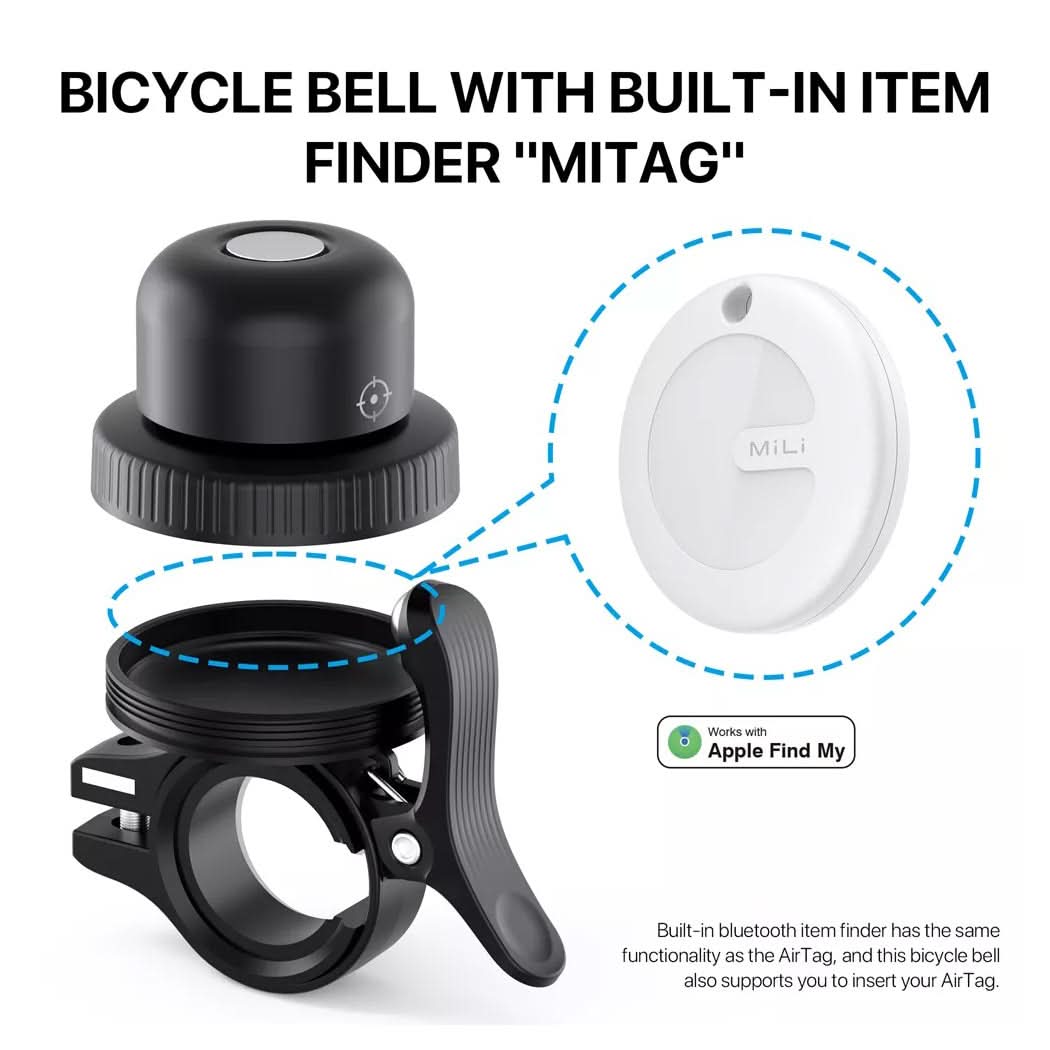 Maplin MiLi MiBell iOS Compatible Bicycle E-Scooter Bell Item Locator