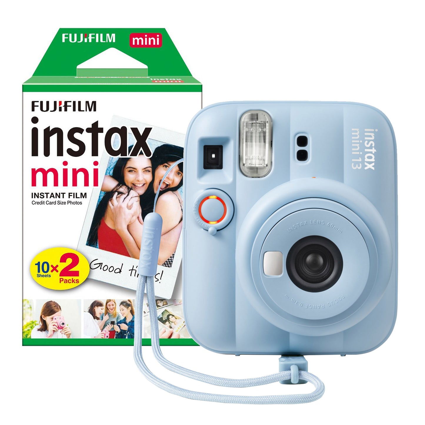 Fujifilm Instax Mini 13 Instant Camera - Frost Blue Camera + 20 Shot Pack