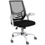 ProperAV Extra Ergonomic Adjustable Office Chair with Flip-up Arm & Lumbar Back Support - maplin.co.uk