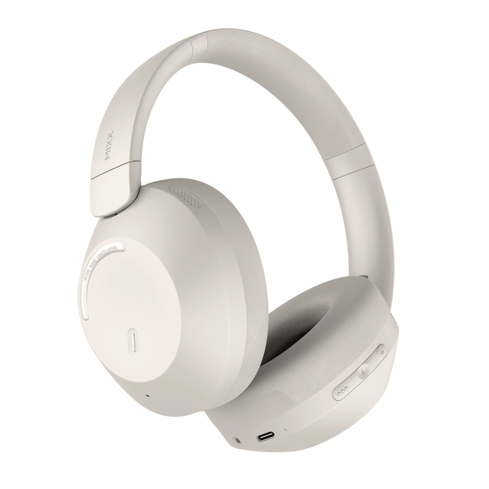 Mixx StreamQ C4 ANC Over Ear Wireless Headphones Cream