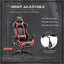 Maplin Plus High-Back Faux Leather Swivel Reclining Office Gaming Chair with Footrest - Red & Black - maplin.co.uk