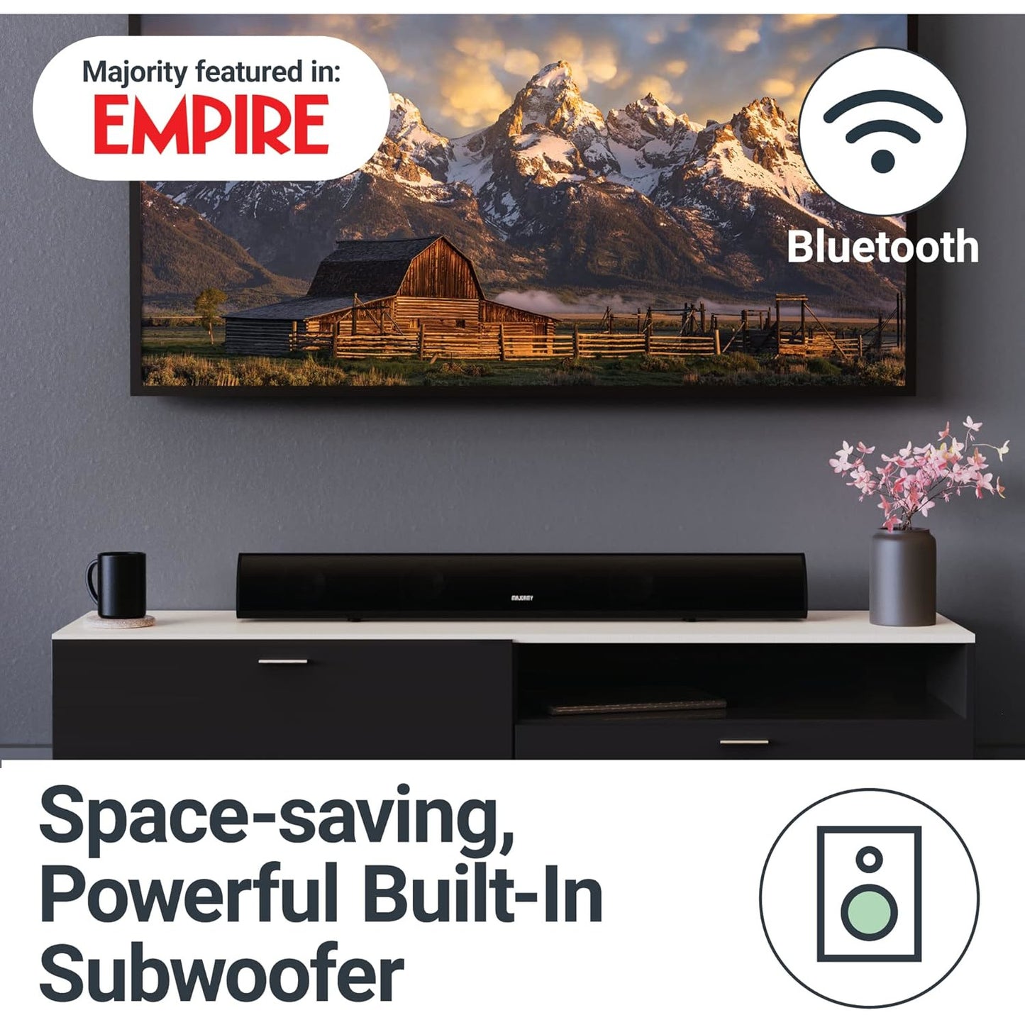 Majority Teton Bluetooth Soundbar