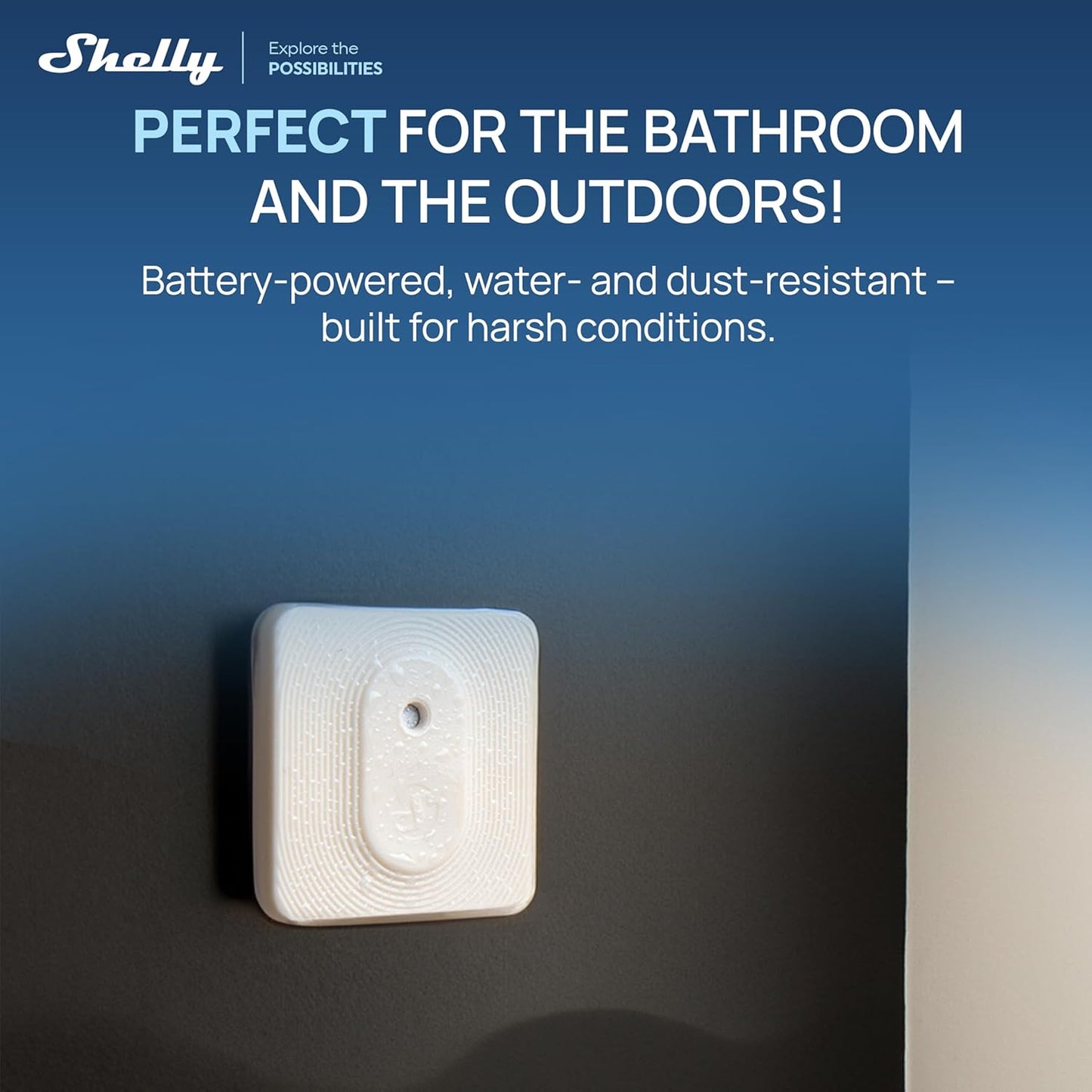 Shelly BLU H&T ZB Bluetooth & Zigbee Temperature & Humidity Sensor