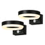 4lite Antheia Solar Sleek IP54 LED Outdoor Wall Light with Built in PIR Motion Sensor Pack of 2