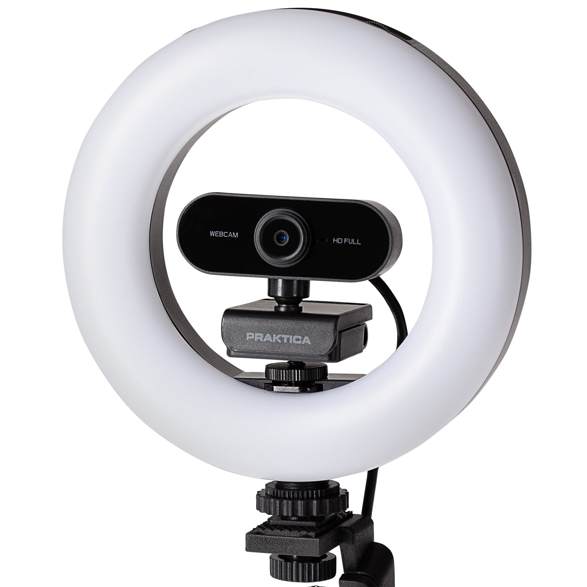 PRAKTICA Full HD Webcam, Ring Light & Tripod Kit