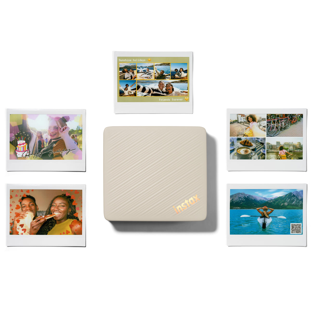 Fujifilm Instax Link Wide 2 Wireless Smartphone Photo Printer - Beige