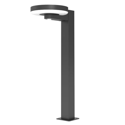 4lite Arundel Solar IP44 Die-Cast Aluminium LED Garden Bollard Light with Built in PIR Motion Sensor Single