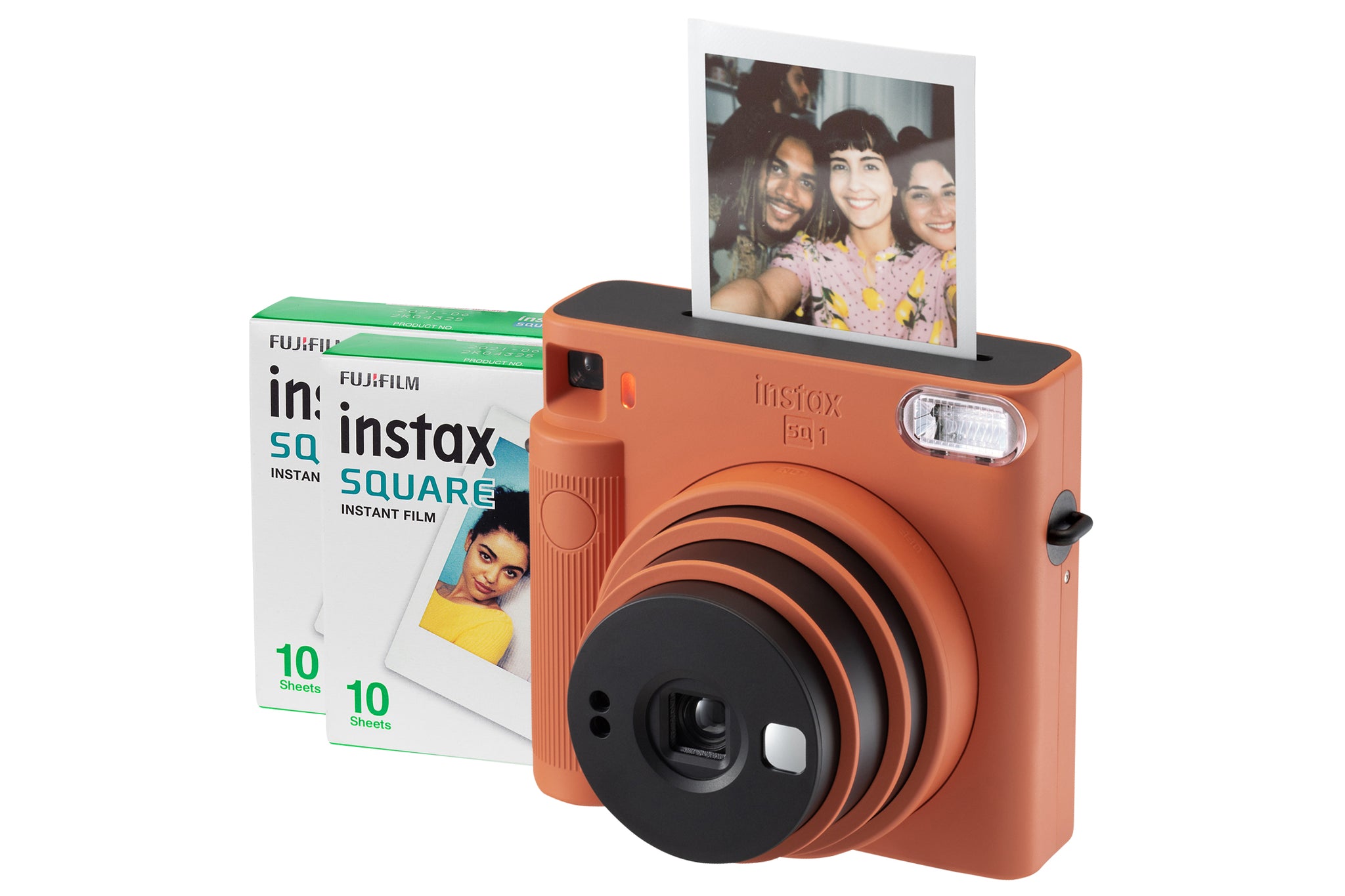 Fujifilm Instax Square SQ1 Instant Camera - Terracotta Orange Camera + 20 Shot Pack