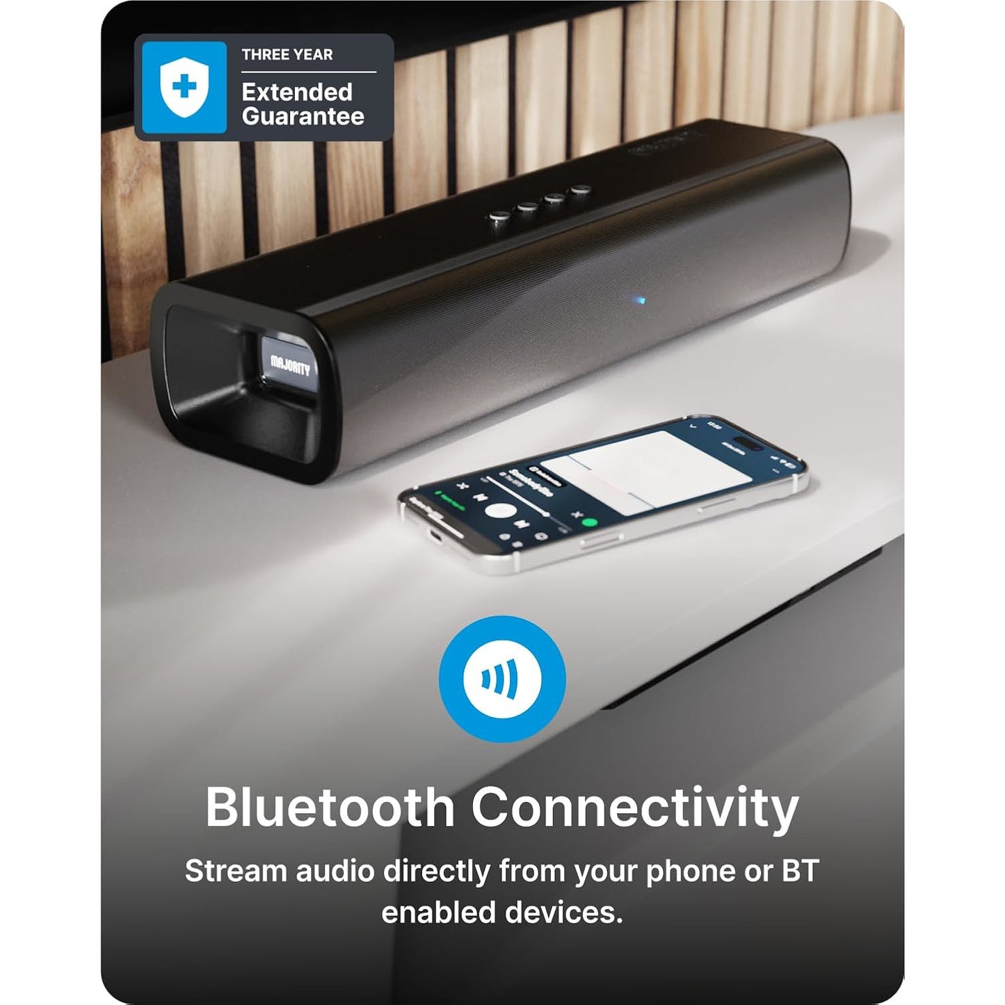 Majority Naga 40 Plus Bluetooth Soundbar & Wireless Sub