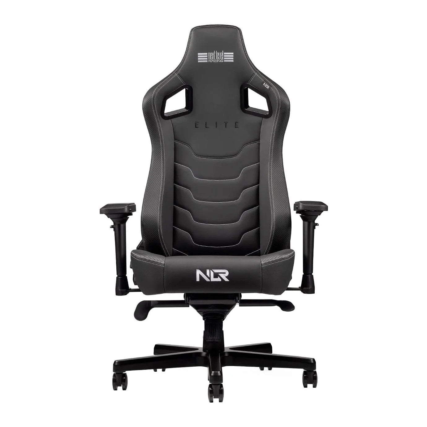 Next Level Racing Elite Leather Edition Gaming Chair - Black - maplin.co.uk
