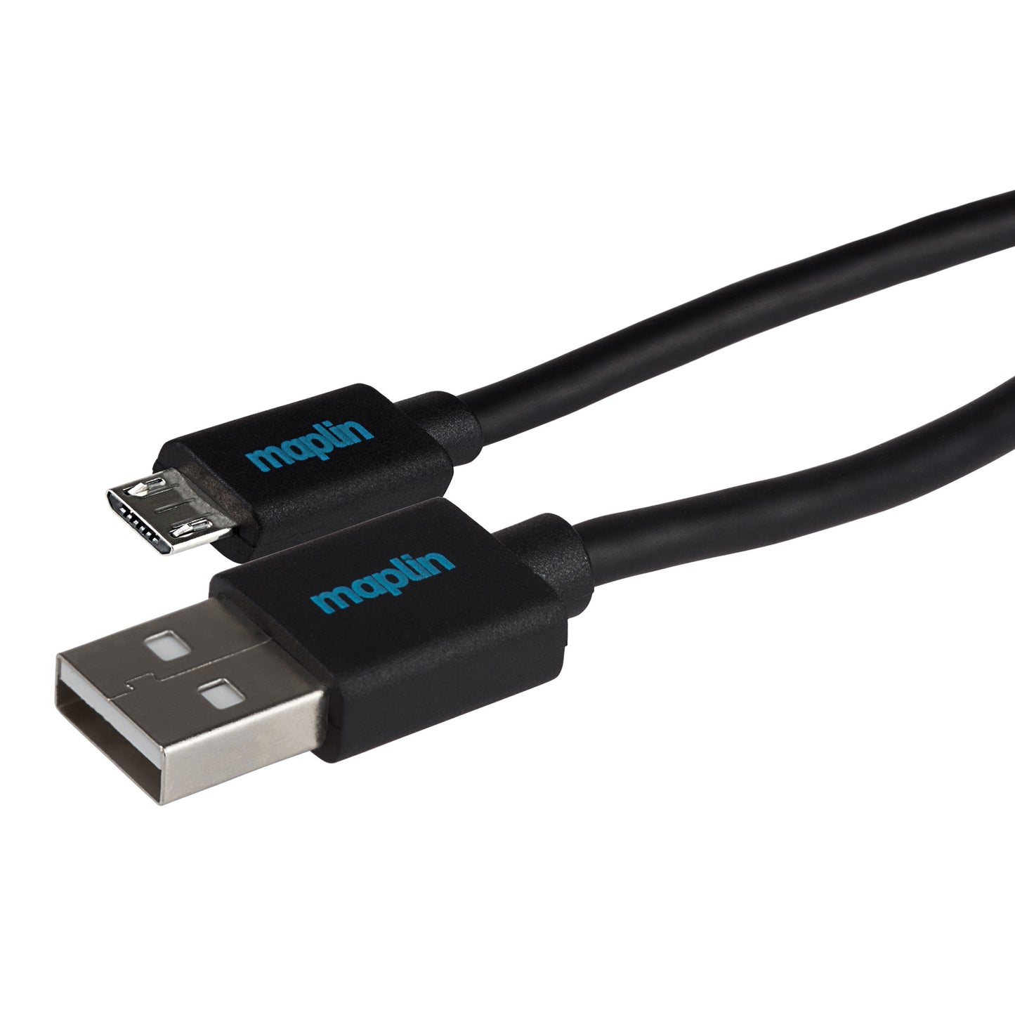 Maplin USB-A to Micro USB-B Male Cable - Black - maplin.co.uk