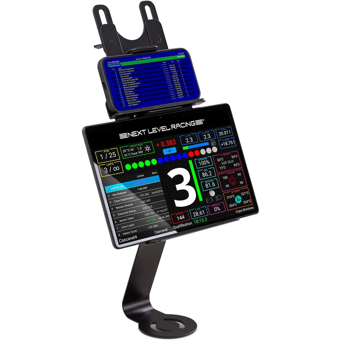 Next Level Racing Elite Tablet/Button Box Mount Add-On - Black - maplin.co.uk