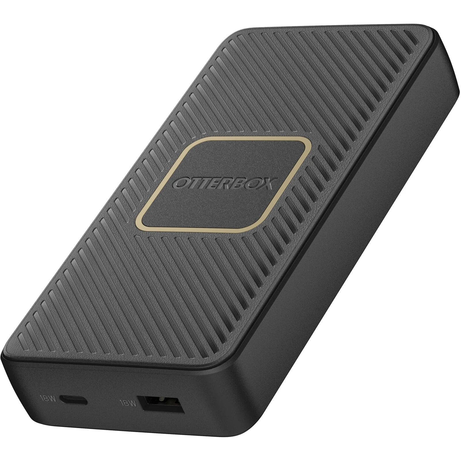 OtterBox 15,000mAh USB-A / USB-C PD 18W / 10W Qi Wireless Power Bank - Black - maplin.co.uk