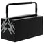 Maplin Plus 3 Tier 5 Tray Professional Portable Metal Tool Box with Carry Handle - maplin.co.uk