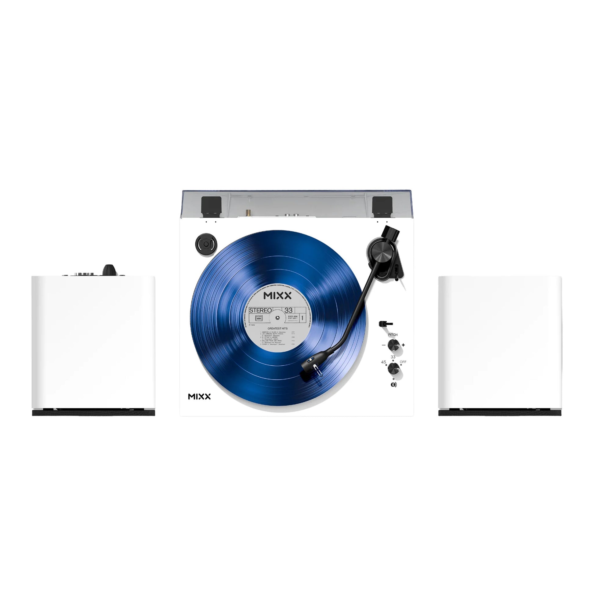 Mixx Analog System 5 Stereo Vinyl Record Deck with Wireless Speakers