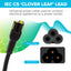 Maplin Power Lead IEC C5 Clover Leaf Plug Female to UK 3-Pin Plug - Black, 1m