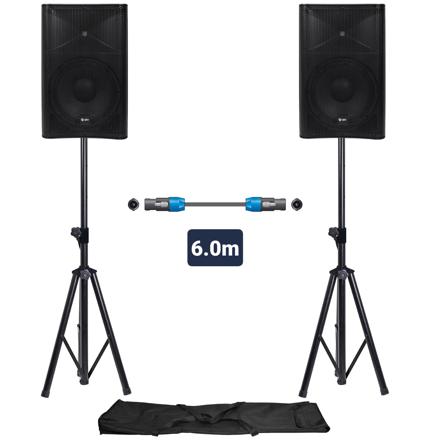 QTX QUEST PA Setup with Stands