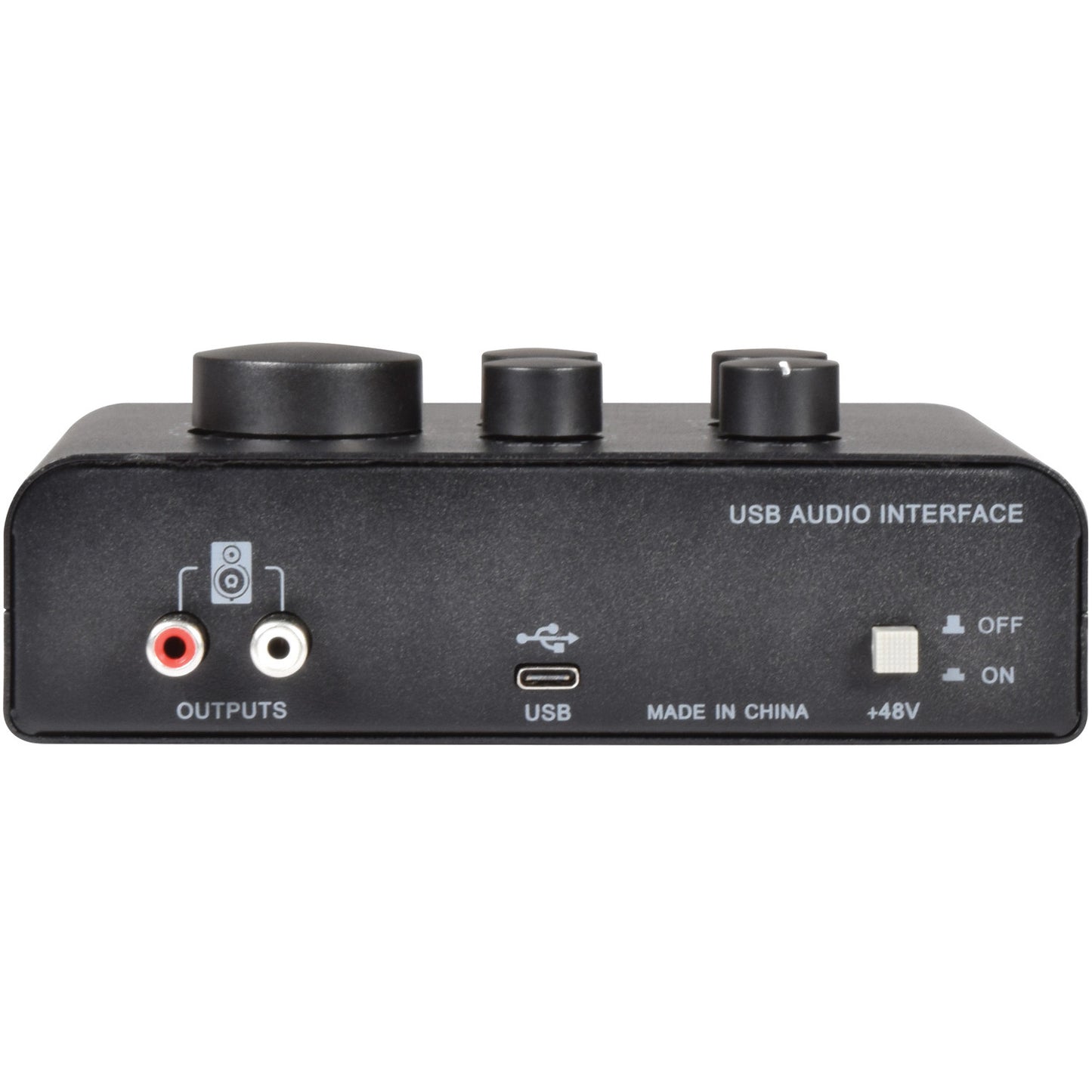 Citronic USB Audio Interface for 2 Microphones & 1 Instrument