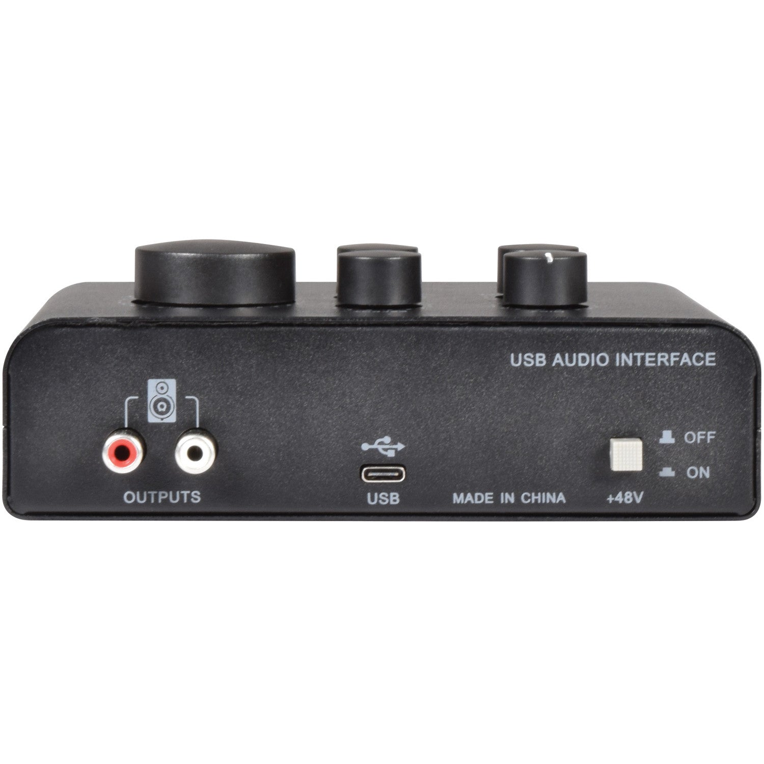Citronic USB Audio Interface for 2 Microphones & 1 Instrument