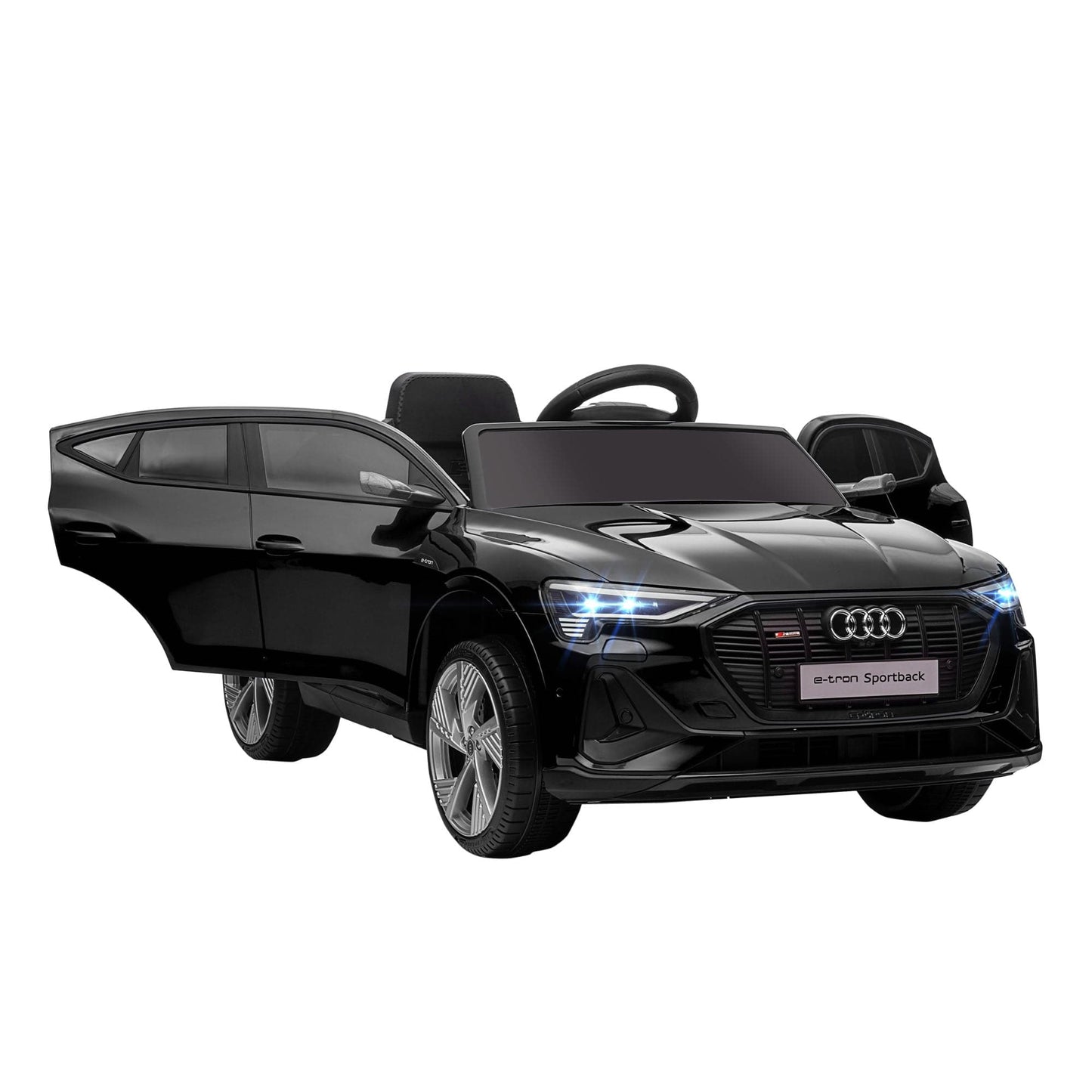 Maplin Plus Audi E-tron Licensed 12V Kids Electric Ride On Car with Remote, Music, Lights & Suspension for 3-5 Years - maplin.co.uk